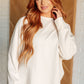 Must Be Relaxed Scuba Pullover in Beige