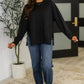 Relaxed Scuba Pullover in Black