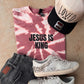 PREORDER: Jesus Is King Tee | Distress Wash //free ship today // CLOSES 8/28/26
