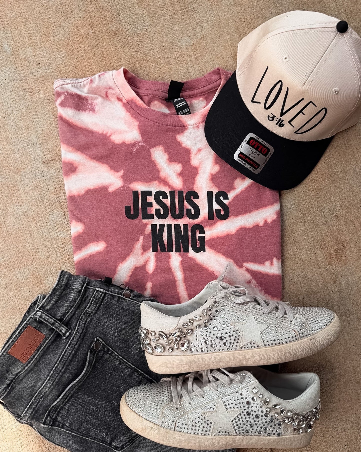 PREORDER: Jesus Is King Tee | Distress Wash //free ship today // CLOSES 8/28/26