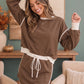 Coffee Run Mocha Sweatshirt and Mini Skort Set