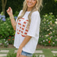 White Stars and Stripes '250' Top