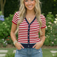 Stars and Stripes Forever Knit Top