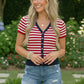 Stars and Stripes Forever Knit Top