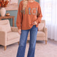 Basic Witch Plaid Patch Sweatshirt