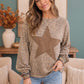 Wild Star Leopard Studded Sweatshirt