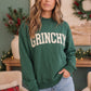 Grinchy Vibes Only Oversized Holiday Sweatshirt
