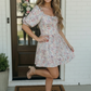 Garden Party Dreams Floral Puff Sleeve Mini Dress