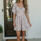 Garden Party Dreams Floral Puff Sleeve Mini Dress