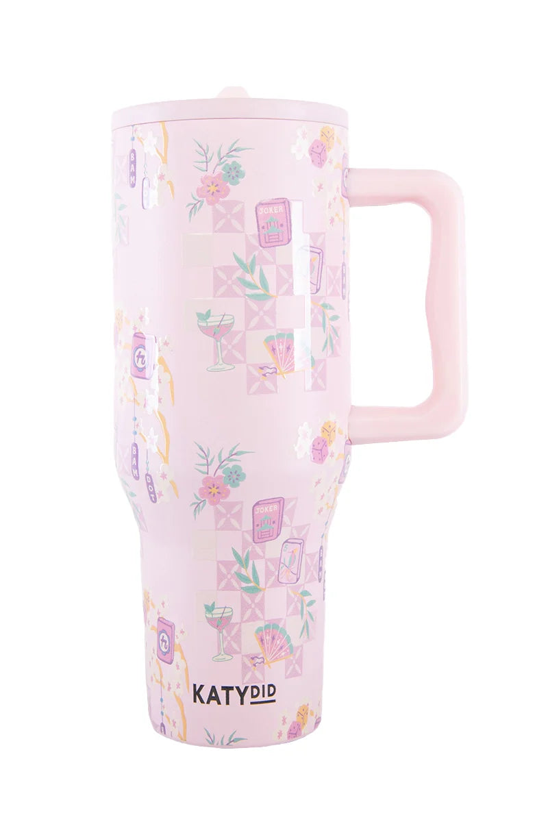 PREORDER: Mahjong Pieces Wholesale Flip Top Tumbler// eta 2-3 weeks