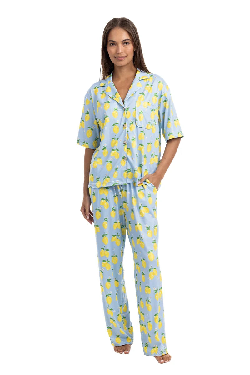 PREORDER: Button Down Pants PJ Set Preorder // eta early Sept
