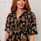 Look My Way Smocked Bodice Button Down Dress