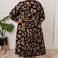 Look My Way Smocked Bodice Button Down Dress