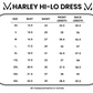 Harley High-Low Dress - Navy Citrus