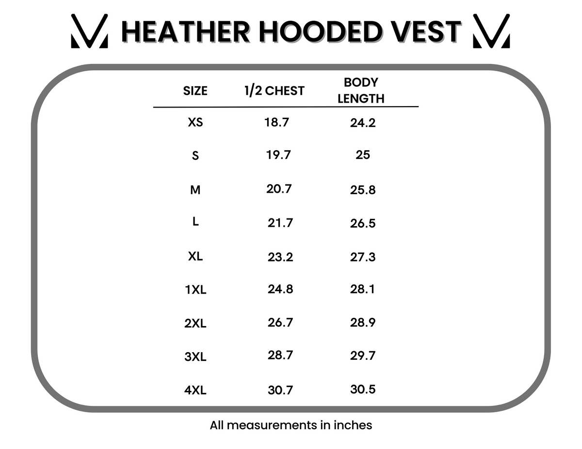 Heather Geometric Hooded Vest - Forest Green