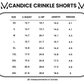 Candice Crinkle Shorts - Charcoal