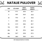 Natalie Pullover - Checkered Bats and Purple