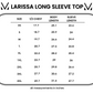 Larissa Long Sleeve - Neutral Leaves