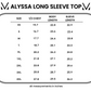 Alyssa Long Sleeve Top - Olive Meadow