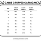 Callie Cropped Cardigan - Aqua