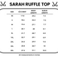 Sarah Ruffle Short Sleeve - Periwinkle Purple