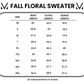 Fall Floral Sweater - Beige
