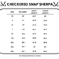 IN STOCK Checkered Snap Sherpa - Ivory