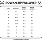 Rowan Zip Pullover - Slate Blue and Autumn Watercolor