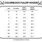 Colorblock Fullzip - Red, Winter Berry, Evergreen