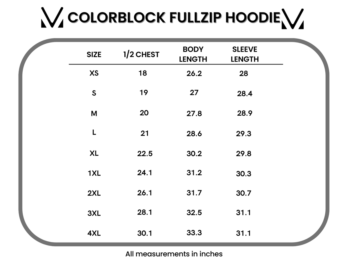 Colorblock Fullzip - Autumn Watercolor Mix
