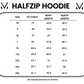 Classic Half Zip Hoodie - Black and Purple