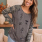 One Tough Cookie Distressed Raglan Top