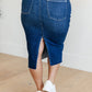 High Rise Denim Midi Skirt - Judy Blue