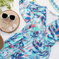 Millie Maxi Dress - Abstract Aqua Breeze