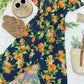 Harley High-Low Dress - Navy Citrus