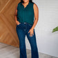 Wren Top in Deep Green