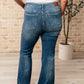 High Rise Tummy Control Frayed Hem Flare Jeans - Judy Blue