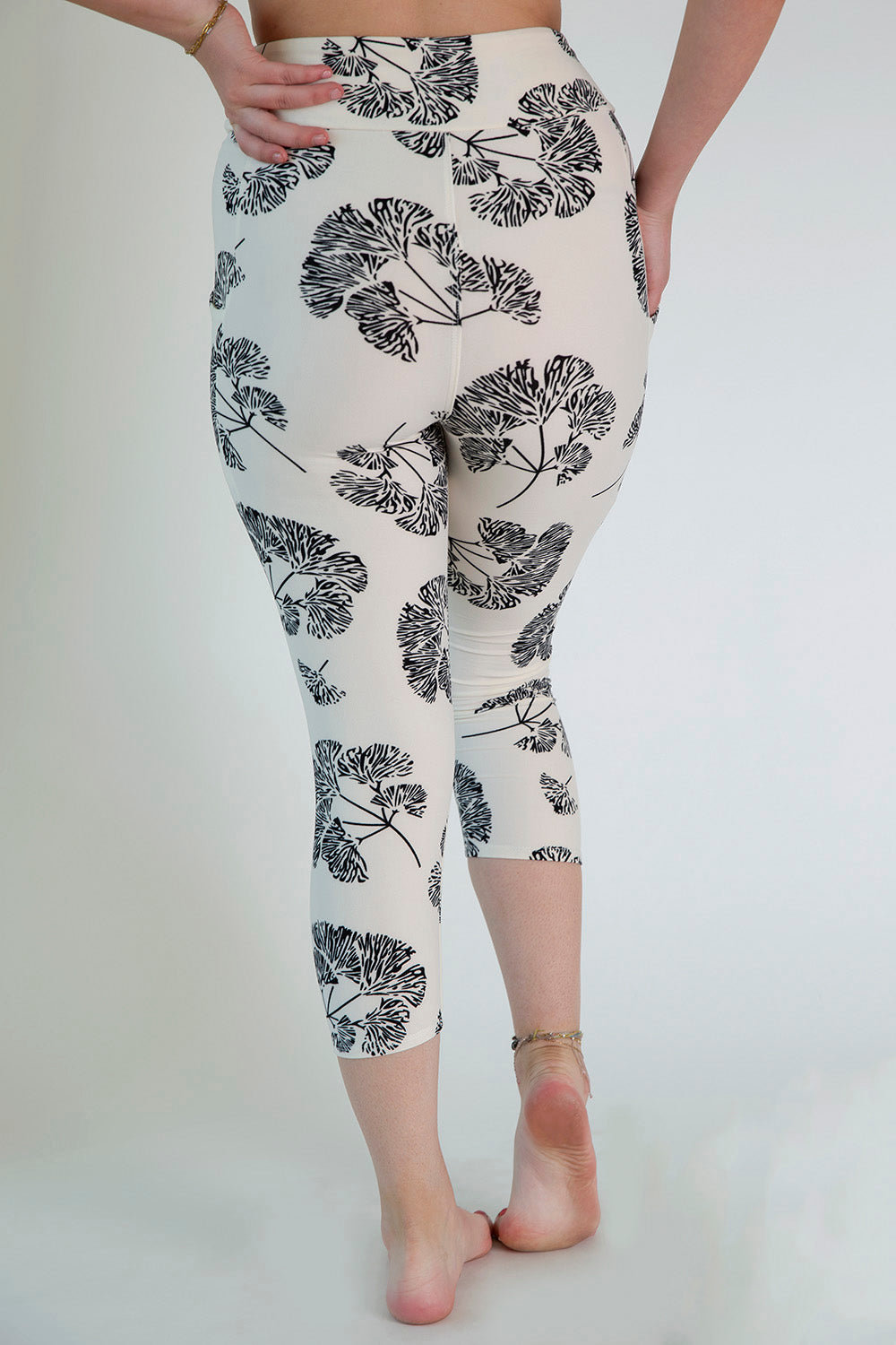 Cream and Black Leggings