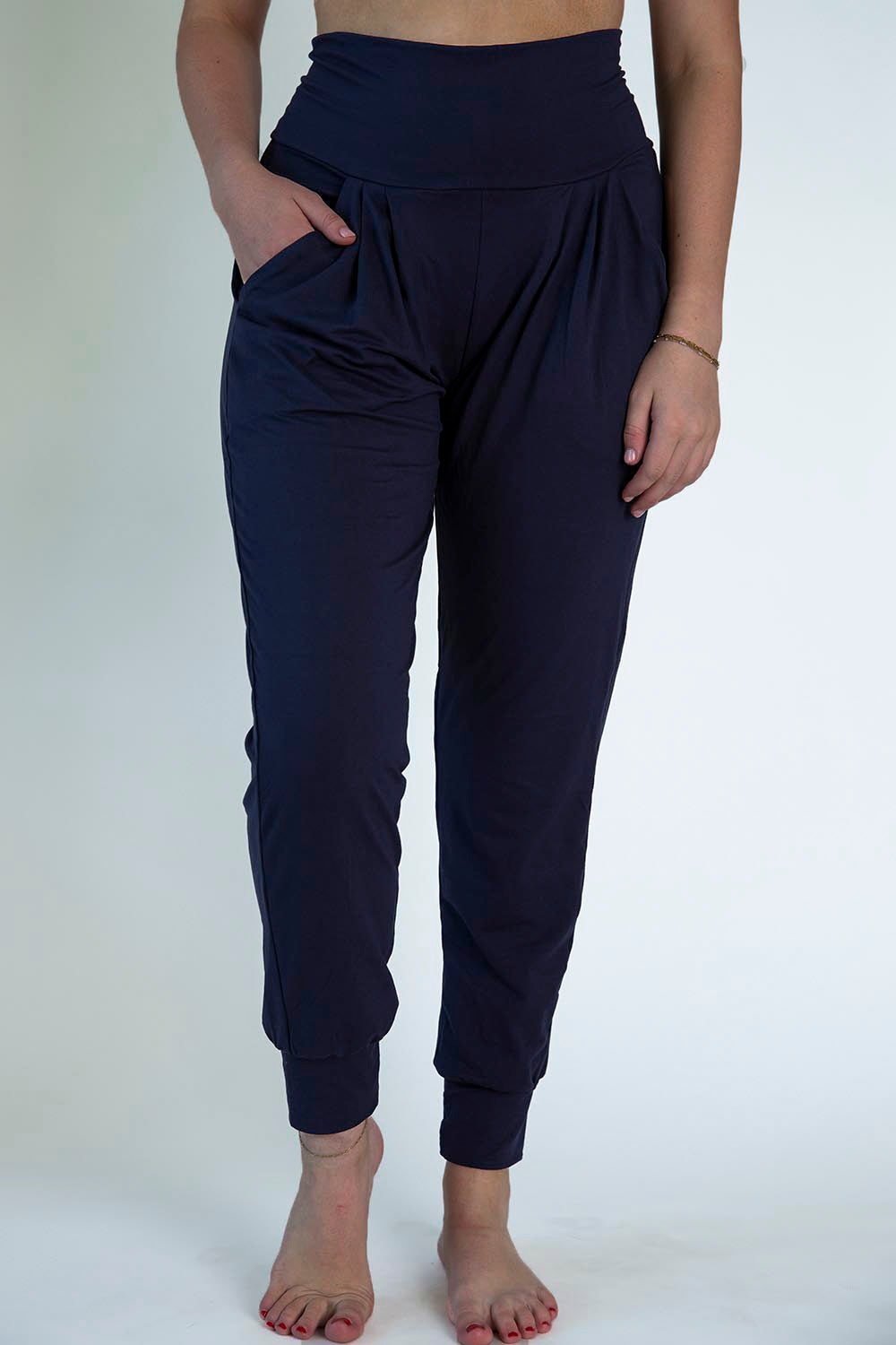 Navy Solid Pants