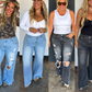 PREORDER: // OFF THE GRID STUDDED JEANS-Distressed and Classic // eta November