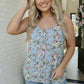 Garden Party Ready Floral Button Tank