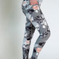 Light Gray Floral Leggings