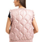PREORDER: Blush Metallic Quilted Vest // eta to us Sept