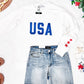 USA Pullover - White