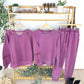 Vintage Wash Joggers - Purple
