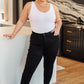 Reese Rhinestone Slim Fit Jeans in Black - Judy Blue