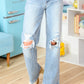 Rose High Rise 90's Straight Jeans in Light Wash - Judy Blue