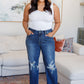 Rose High Rise 90's Straight Jeans in Dark Wash - Judy Blue