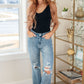 Rose High Rise 90's Straight Jeans in Light Wash - Judy Blue