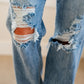 Rose High Rise 90's Straight Jeans in Light Wash - Judy Blue